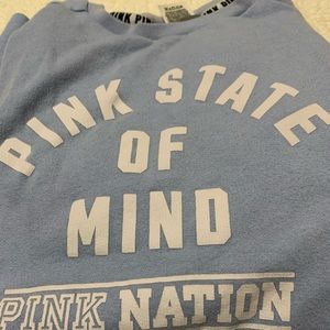 blue long sleeve shirt